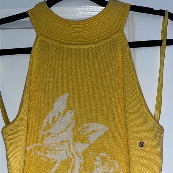 NY&C Yellow Floral Women's Top - Picture 2 of 6